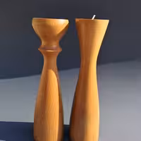 شمعدون چوبی مدل تا به تا