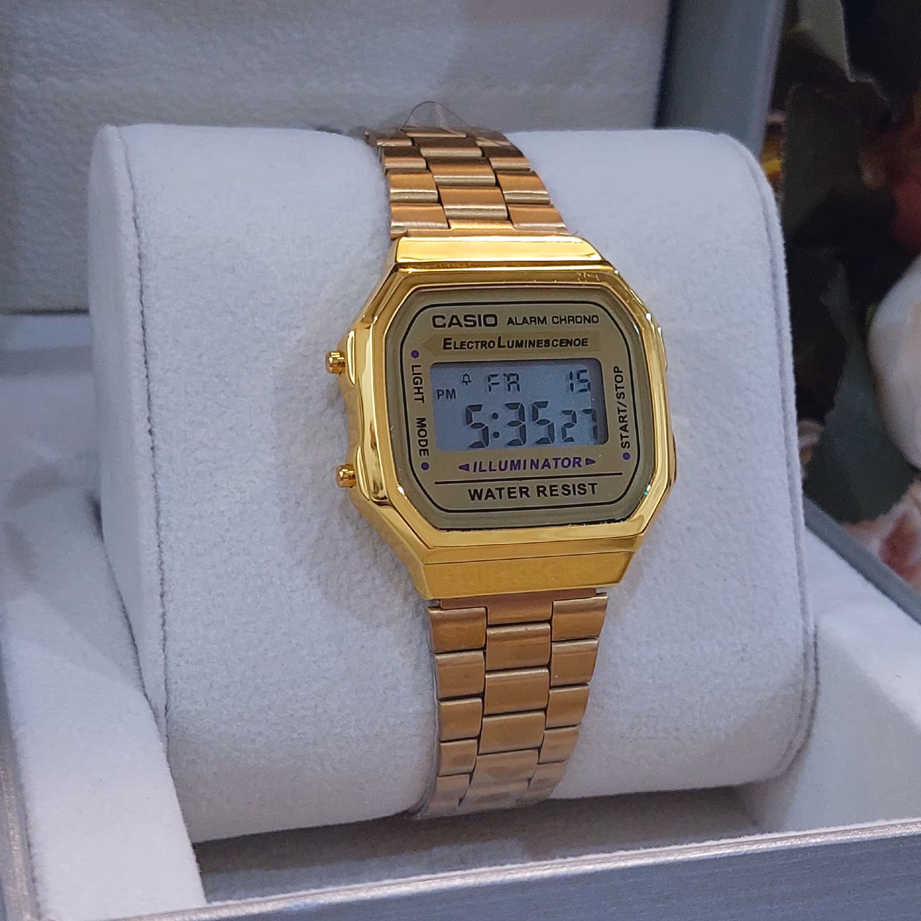 ساعت کاسیو مردانه و زنانه  مدل A168 باکیفیت عالی طلایی 