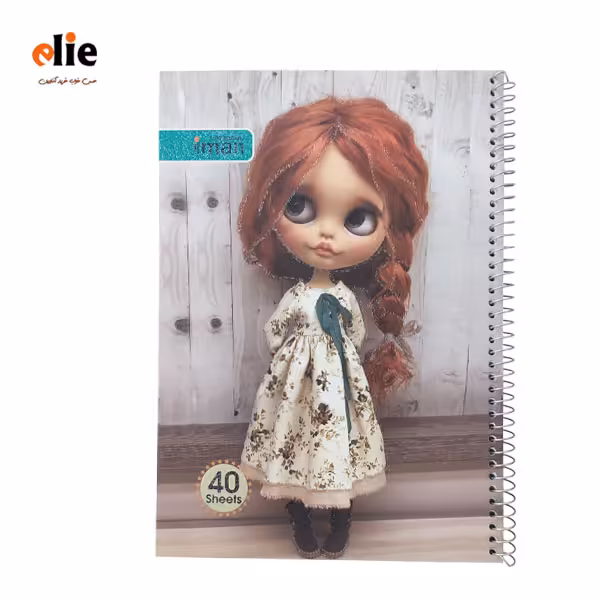 دفتر 40 برگ عروسکی ایمان طرح 07