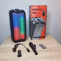 اسپیکر بلوتوثی دبل باند رقص نور دار (اسپیکر بیسیم) ZQS4235 میکروفون دار