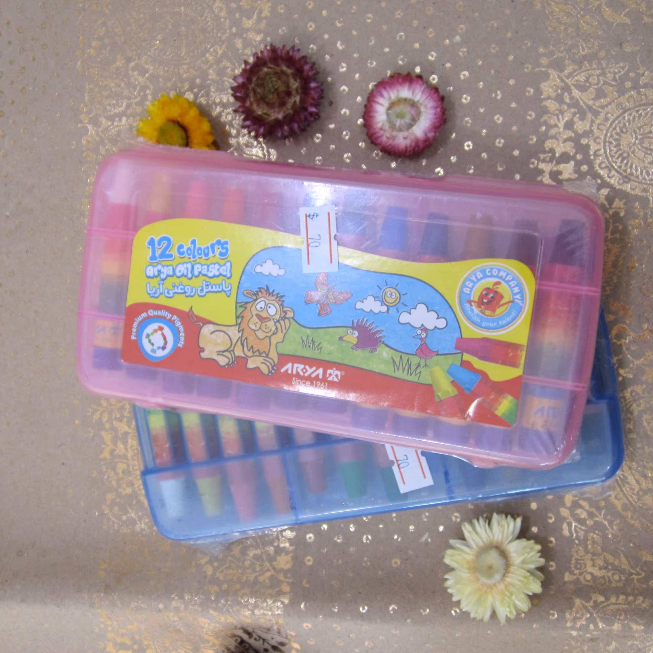 پاستل روغنی آریا12رنگ