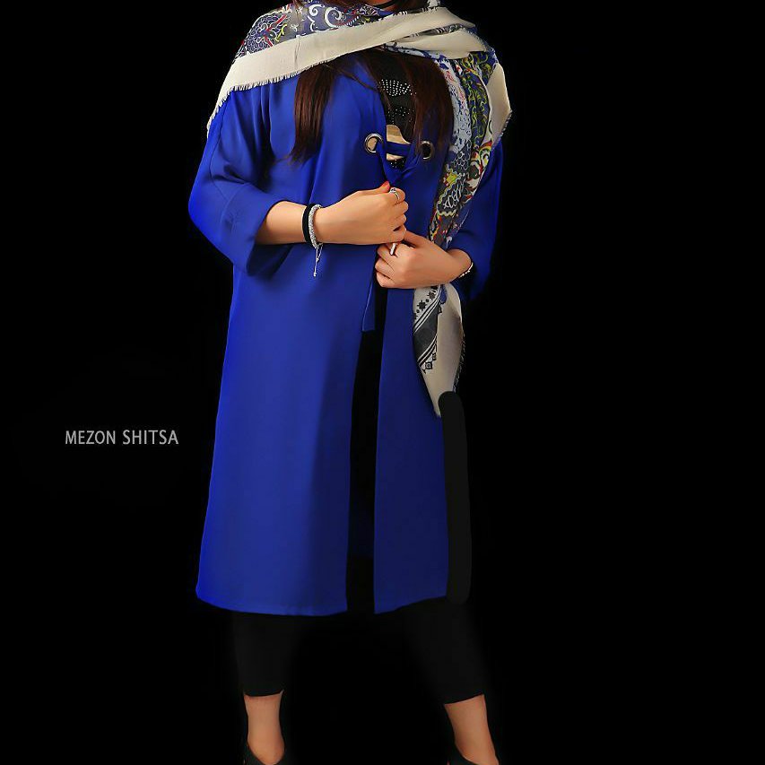 مانتو کرپ حریر عیدانه 1400