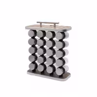 استند ادویه دسته استیل طرح چوب SC7115 ایرنا | خانه سام