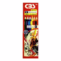 مداد رنگی 6 رنگ سی بی اس مدل jm-475-6