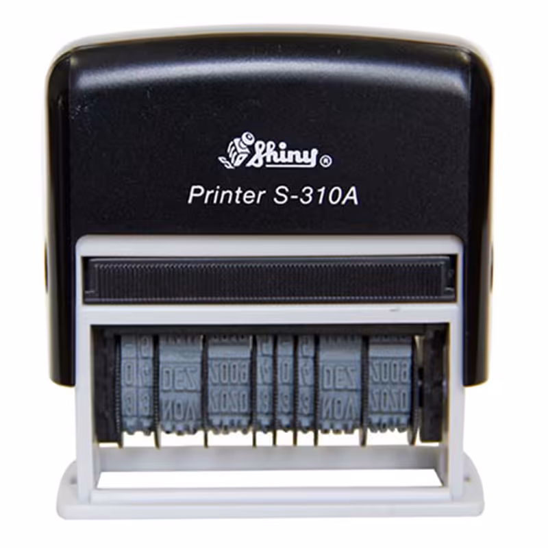خرید دستگاه مهر شاینی مدل S-310-A دو تاریخ با جای ژلاتین
