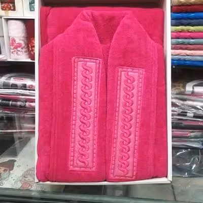 حوله تن پوش پالتویی کلاه دار یقه ورساج