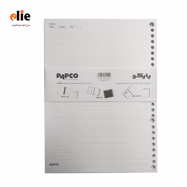 کاغذ کلاسوری پاپکو دوخط