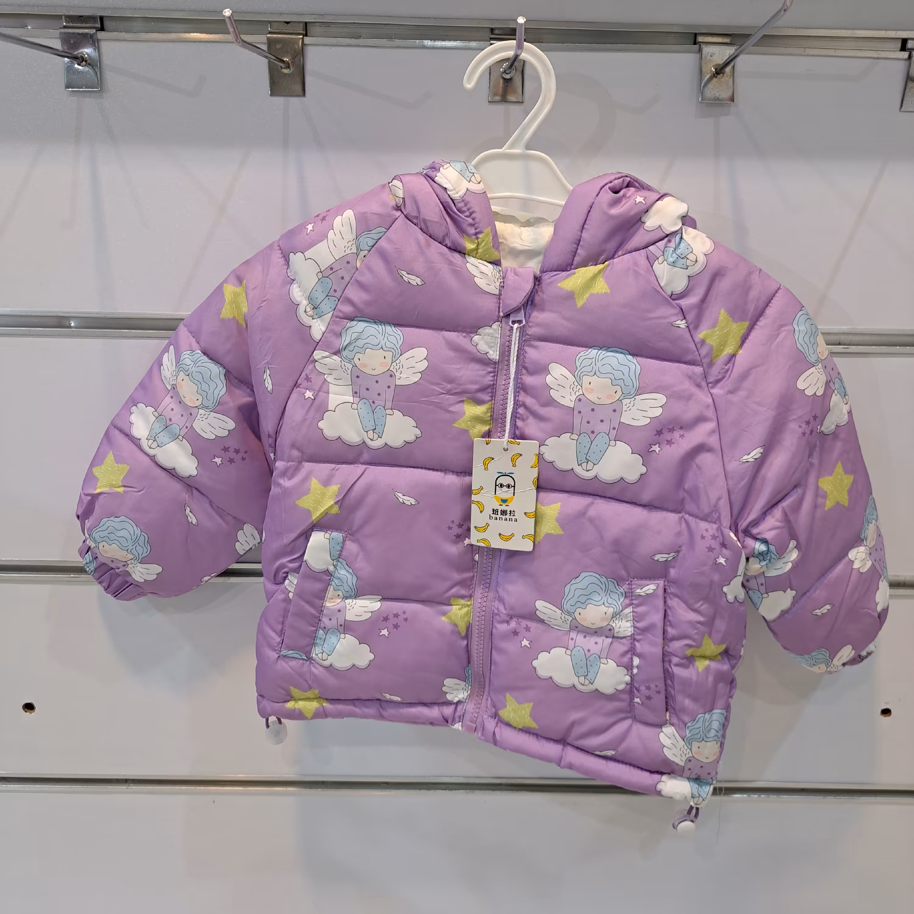 کاپشن دخترانه گرم  و بسیار سبک داخل پشم شیشه با کیفیت عالی  مناسب یک تا شش سال