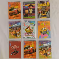 دفترچه یاداشت فانتزی طرح های پسرانه 50برگ طلقی(12در8)دفترچه یادداشت دفترچه یاد داشت