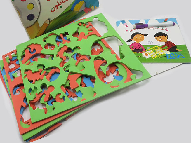 نقاشی و رنگ آمیزی با شابلون