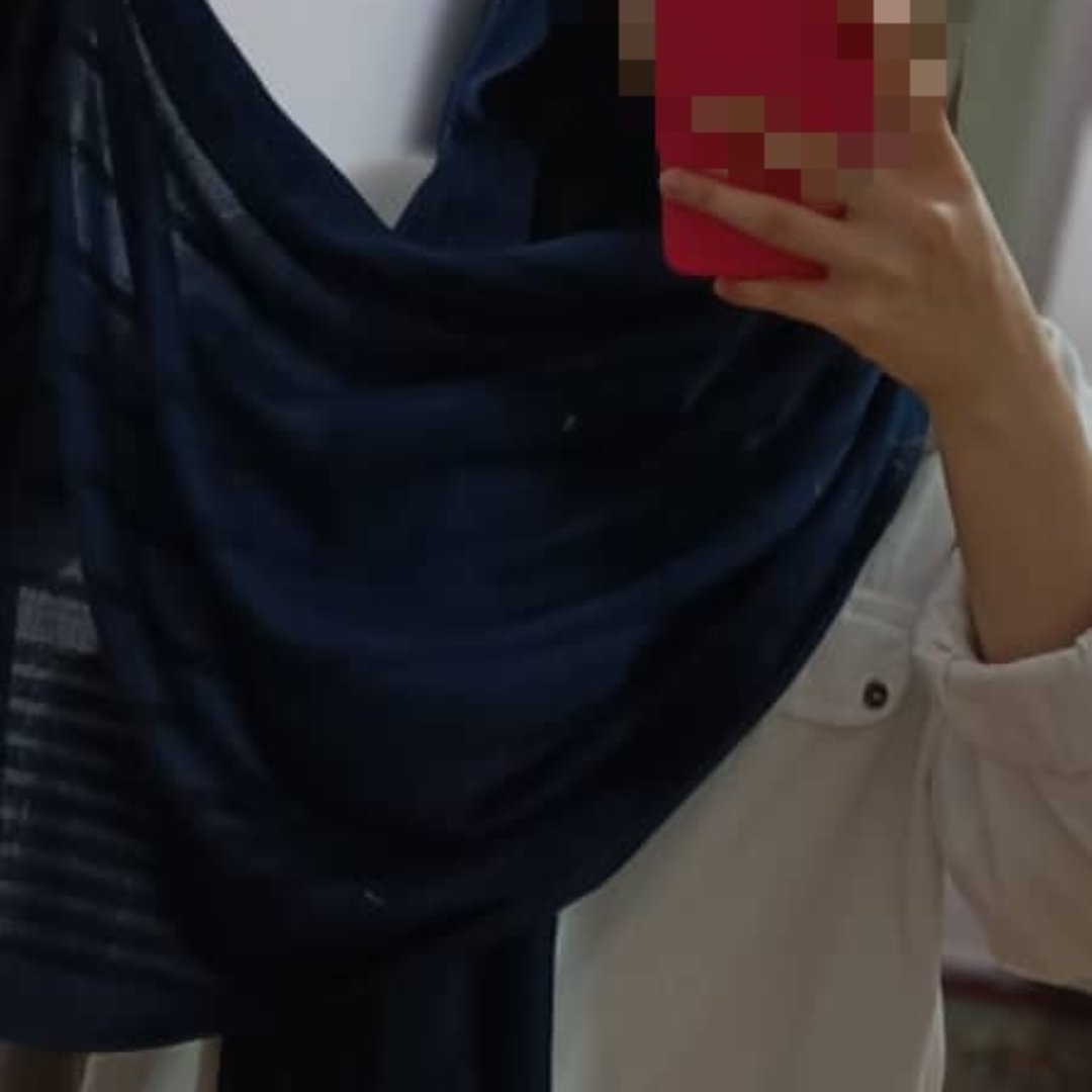 شال نخی مخمل سورمه ای