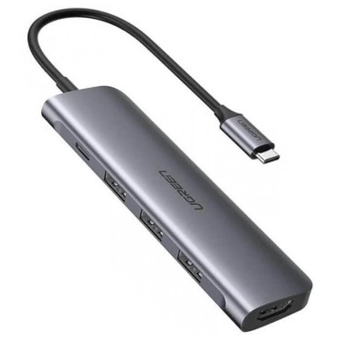 هاب 3 پورت Type C به 3.0 USB با یک پورت HDMI با قابلیت PD یوگرین CM136