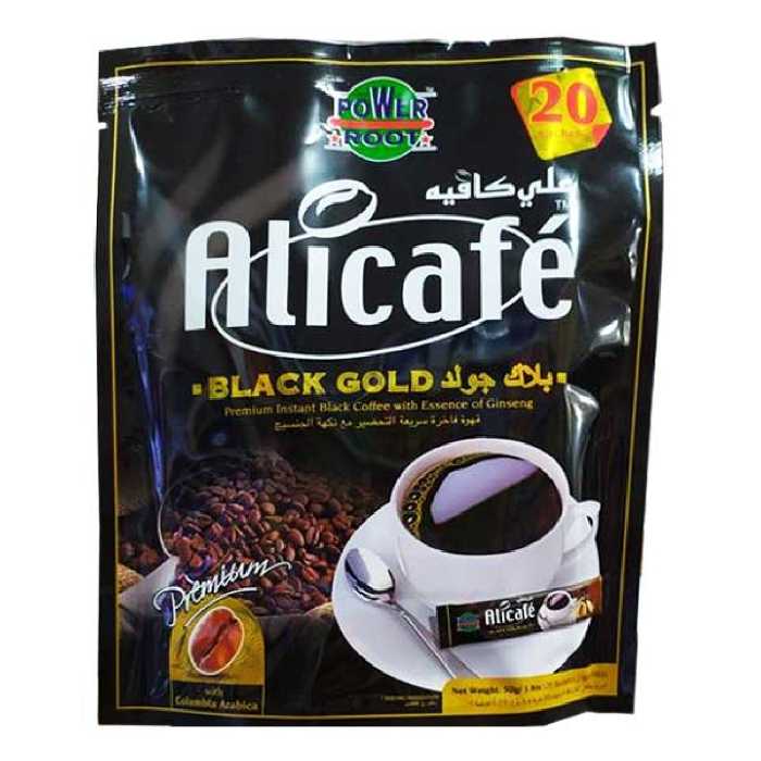 قهوه فوری بلک گلد علی کافه Black Gold بسته 20 عددی