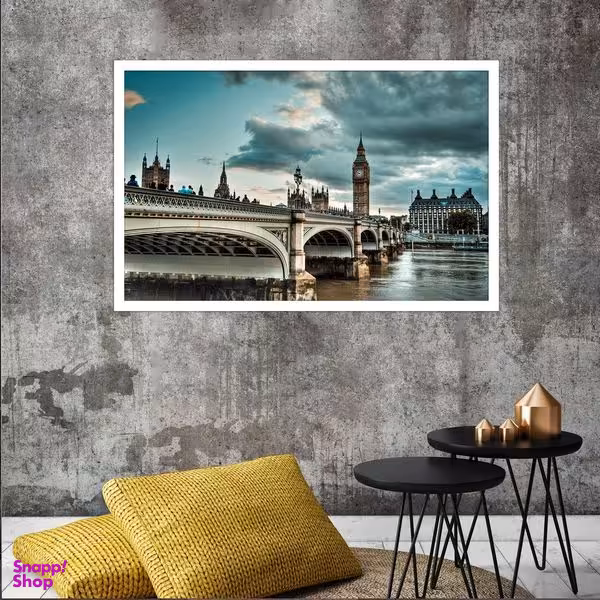 تابلو بکلیت طرح منظره شهر لندن مدل W-S2962