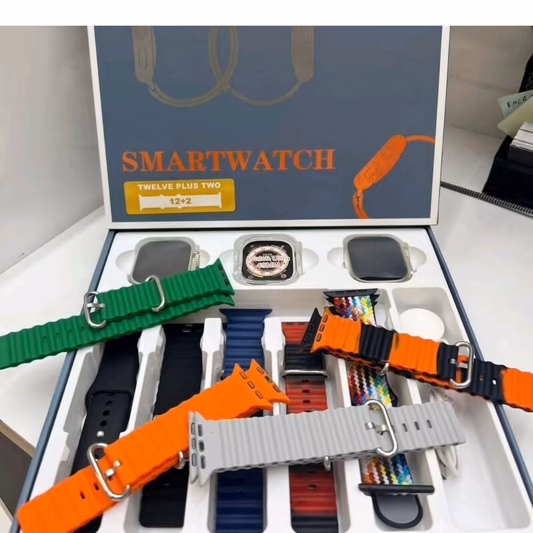 پک دو عدد ساعت هوشمند اولترا با 15 بند