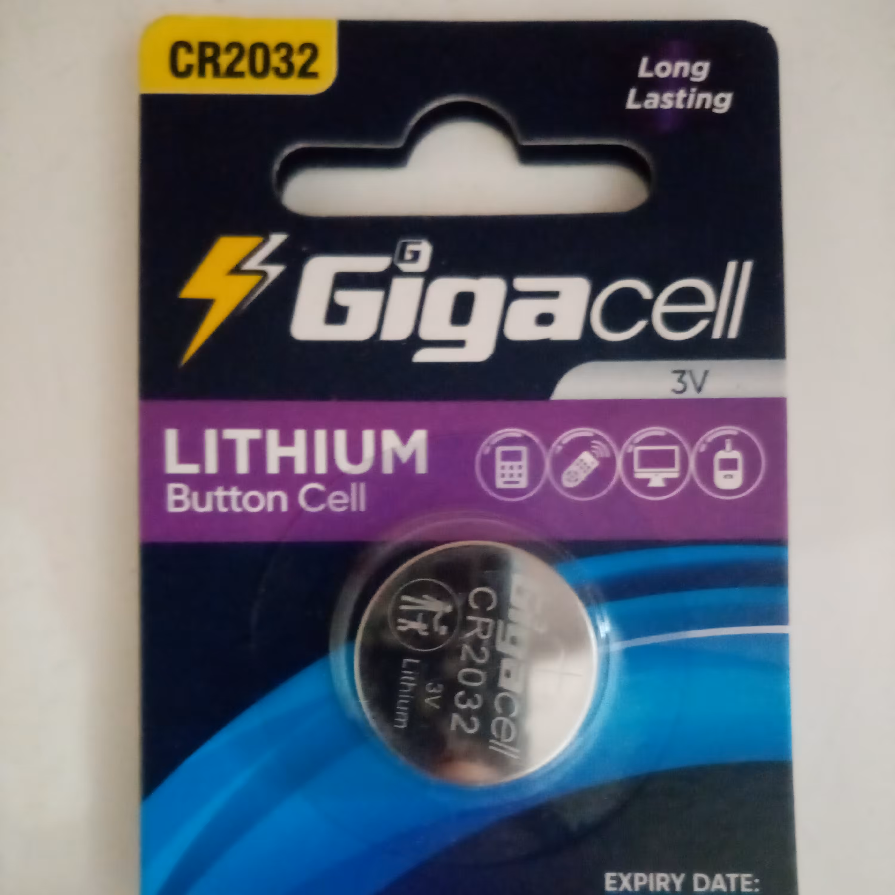 باتری سکه ای گیگاسل cr2032 لیتیومی