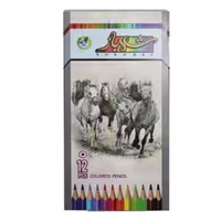 مداد رنگی 12 رنگ شهباز کد 44