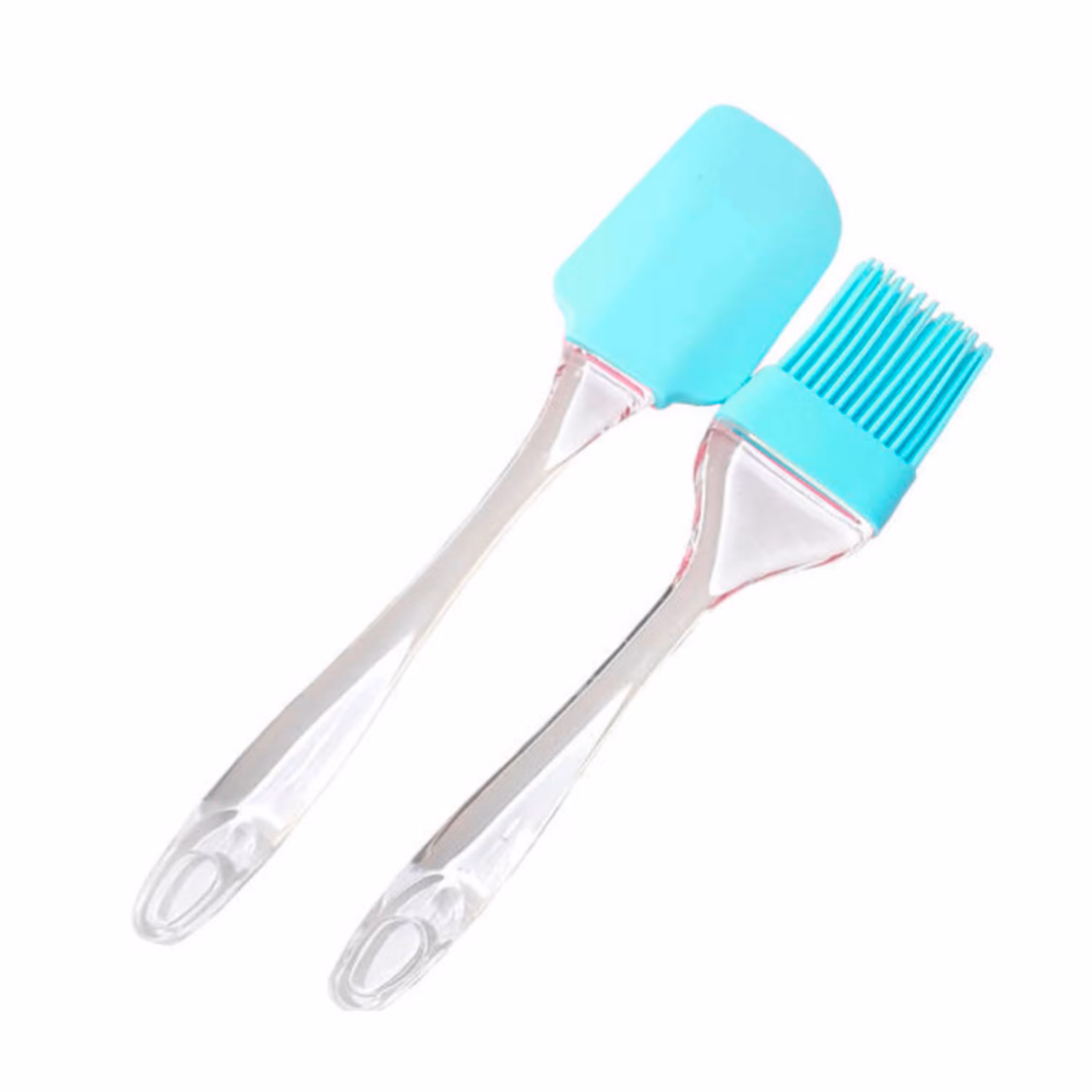 ست قلمو و لیسک سیلیکونی سبزآبی با کیفیت عالی