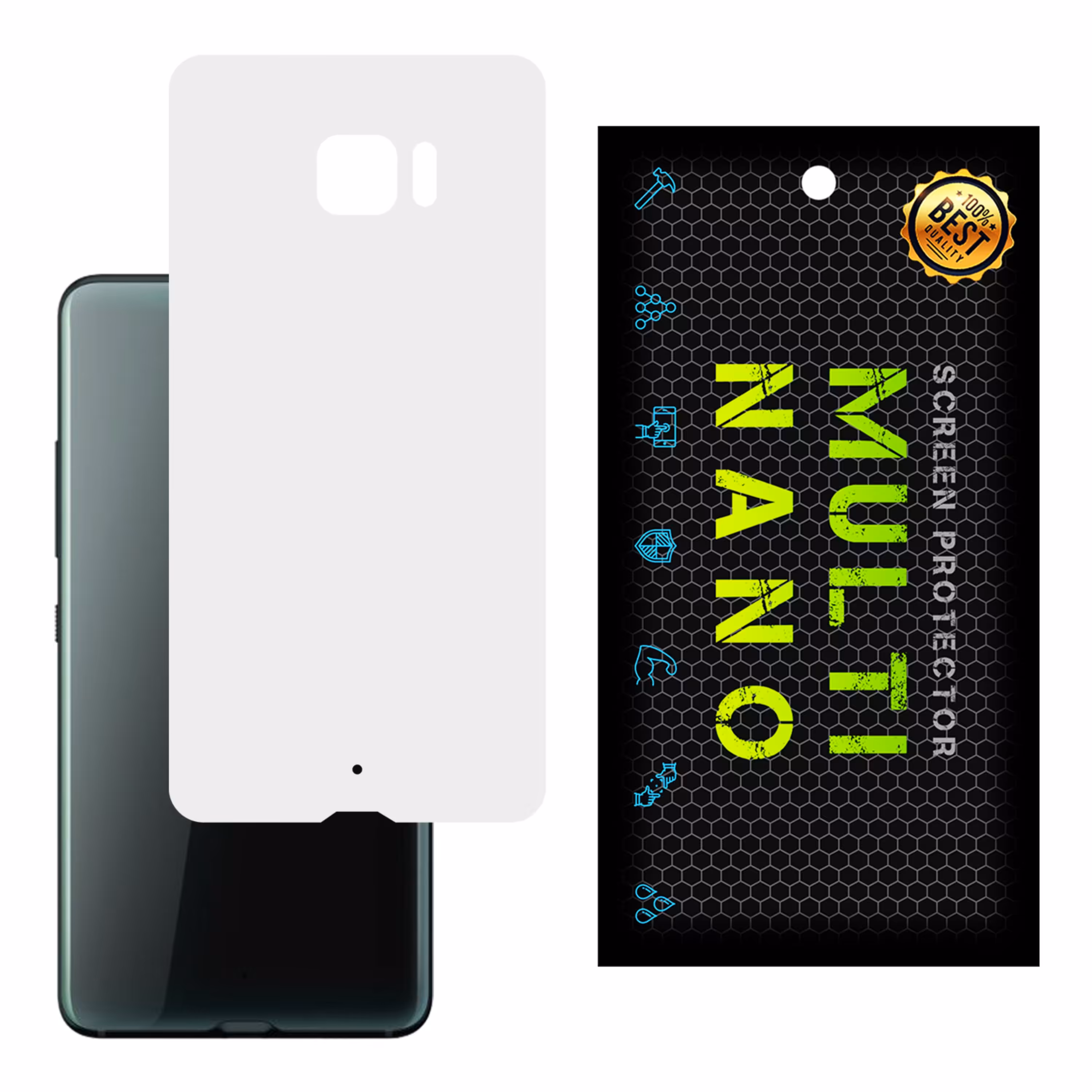 برچسب پوششی MultiNano مدل X-F1M-White برای پشت موبایل  اچ تی سی U Ultra