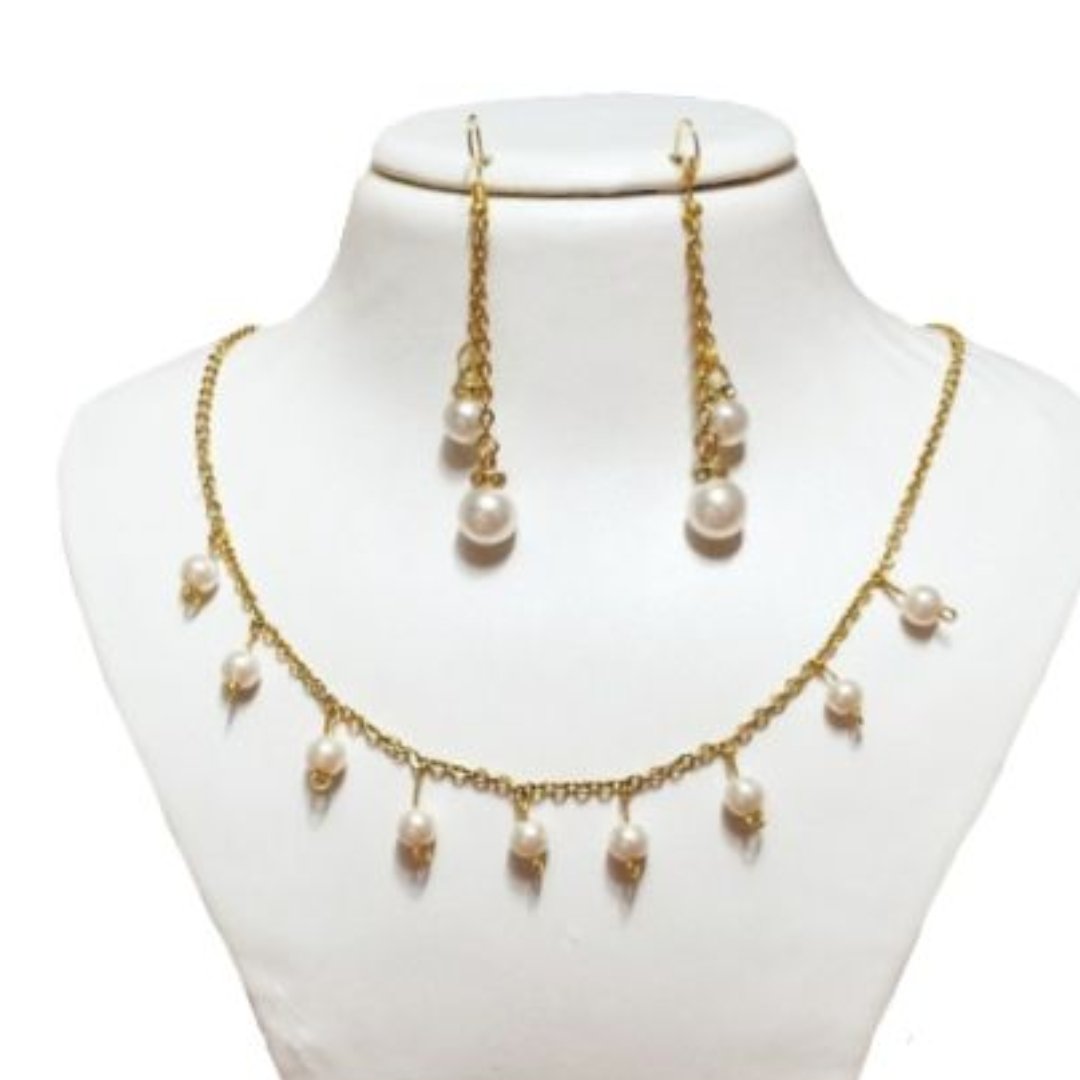 نیم ست مروارید لاکچری