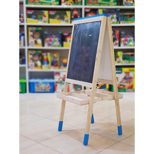 تخته نقاشی دو طرفه سیاه و سفید آبی مدل 1401