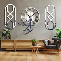 ساعت دیواری سه تکه آینه ای رایزیران مدل رایز (پس کرایه)