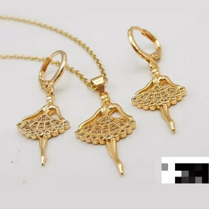 نیم ست استیل زنانه دخترانه بالرین طرح 2