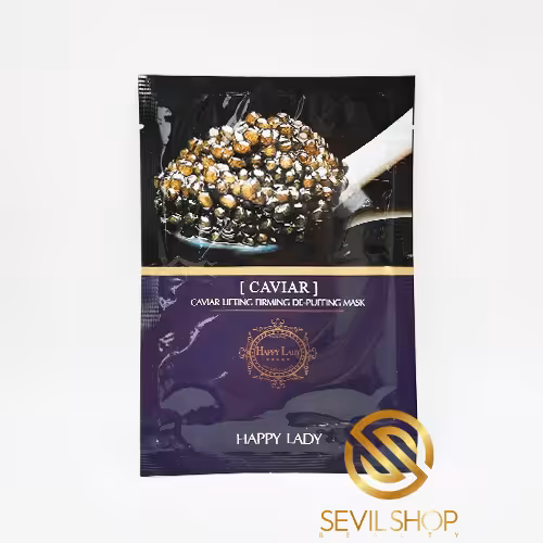 ماسک ورقه ای هپی لیدی مدل خاویار 28 گرم