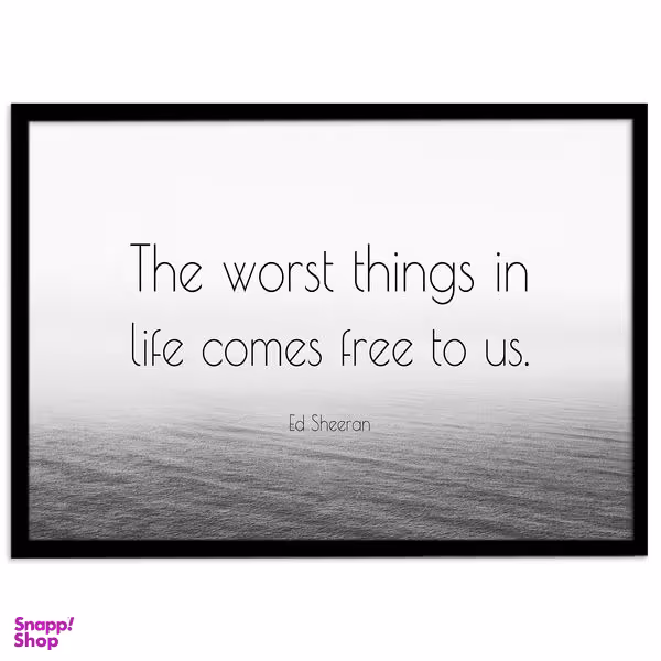 تابلو بکلیت طرح صحبتی انگیزشی Ed Sheeran مدل B-s1768