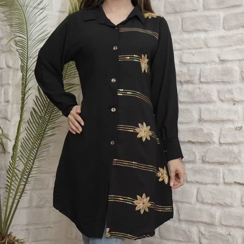 مانتو زنانه ابرو بادی خامه دوزی