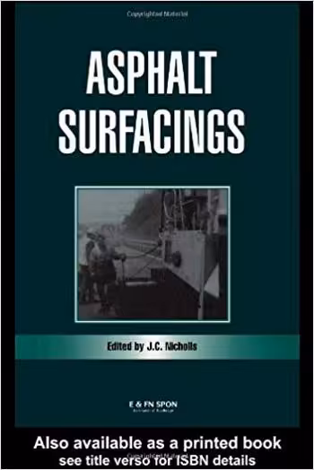 󾕇 دانلود کتاب Nicholls J. C., Asphalt Surfacings, 1998 - دانلود کتاب های دانشگاهی