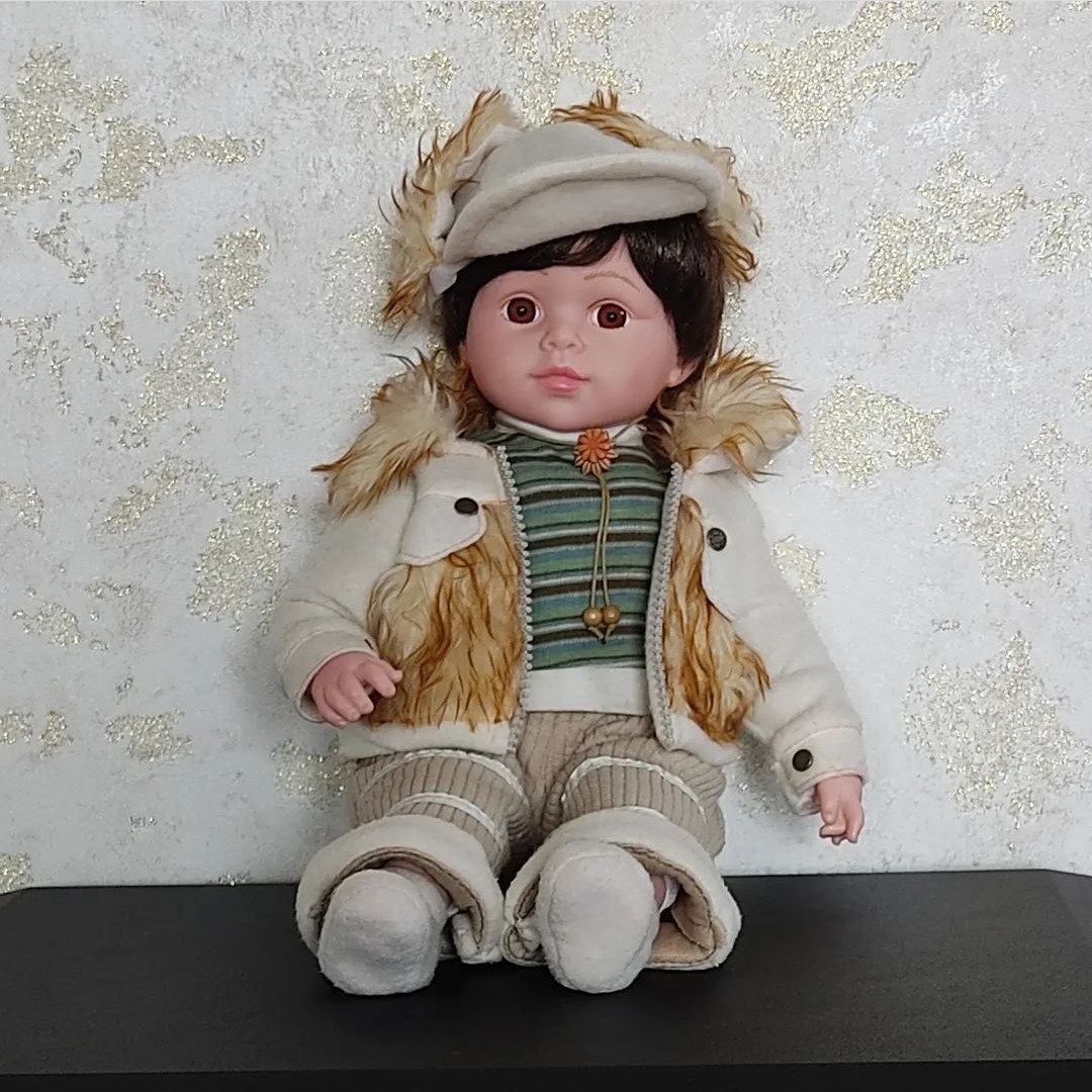 عروسک زیبای خارجی 40سانتی متری گوشتی کد 142 