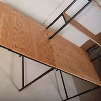 میز تحریر چوب و فلز