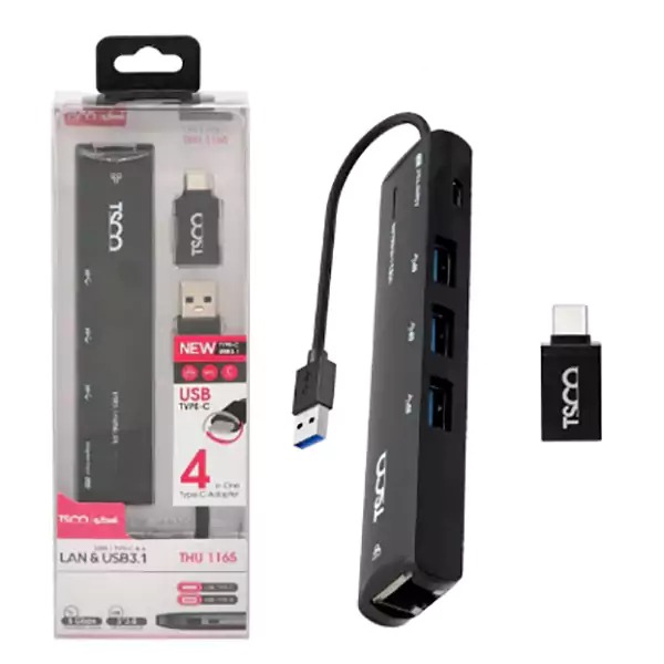 هاب USB30 چهار پورت تسکو مدلTHU-1165