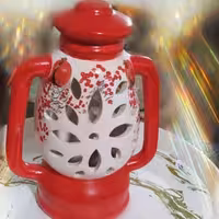  شمعدان فانوسی سرامیکی ویژه یلدا