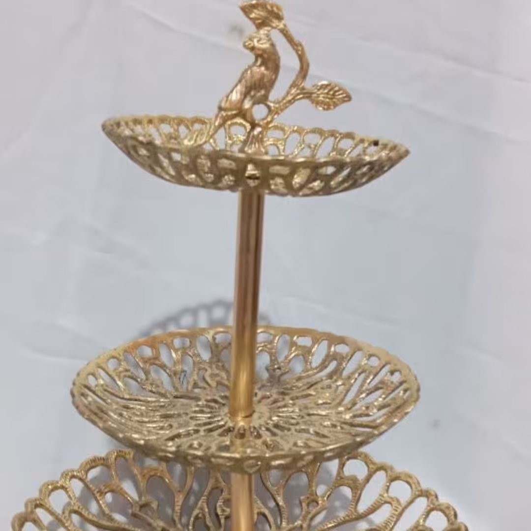 شیرینی خوری برنز  سه طبقه