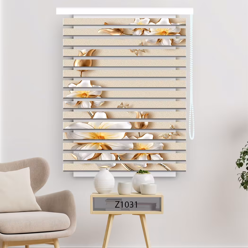 پرده زبرا چاپی عرض 150 ارتفاع 150 کد 1031 