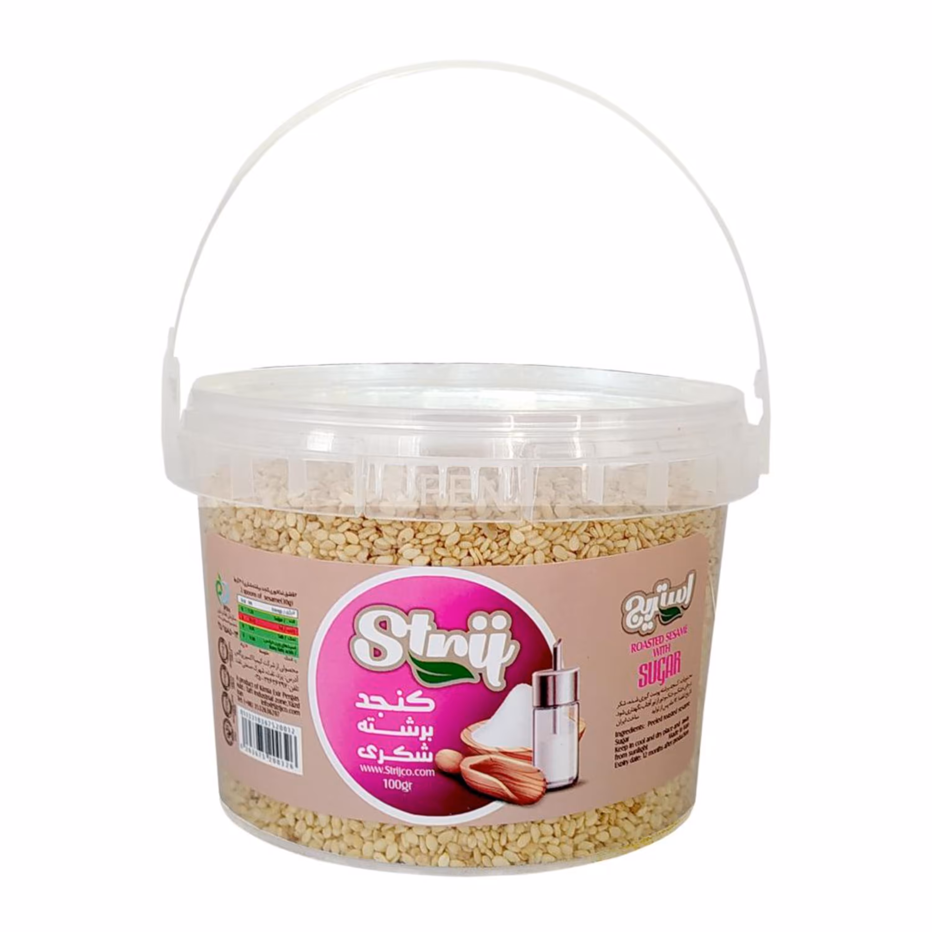 کنجد برشته شکری استریج - وزن 300 گرم