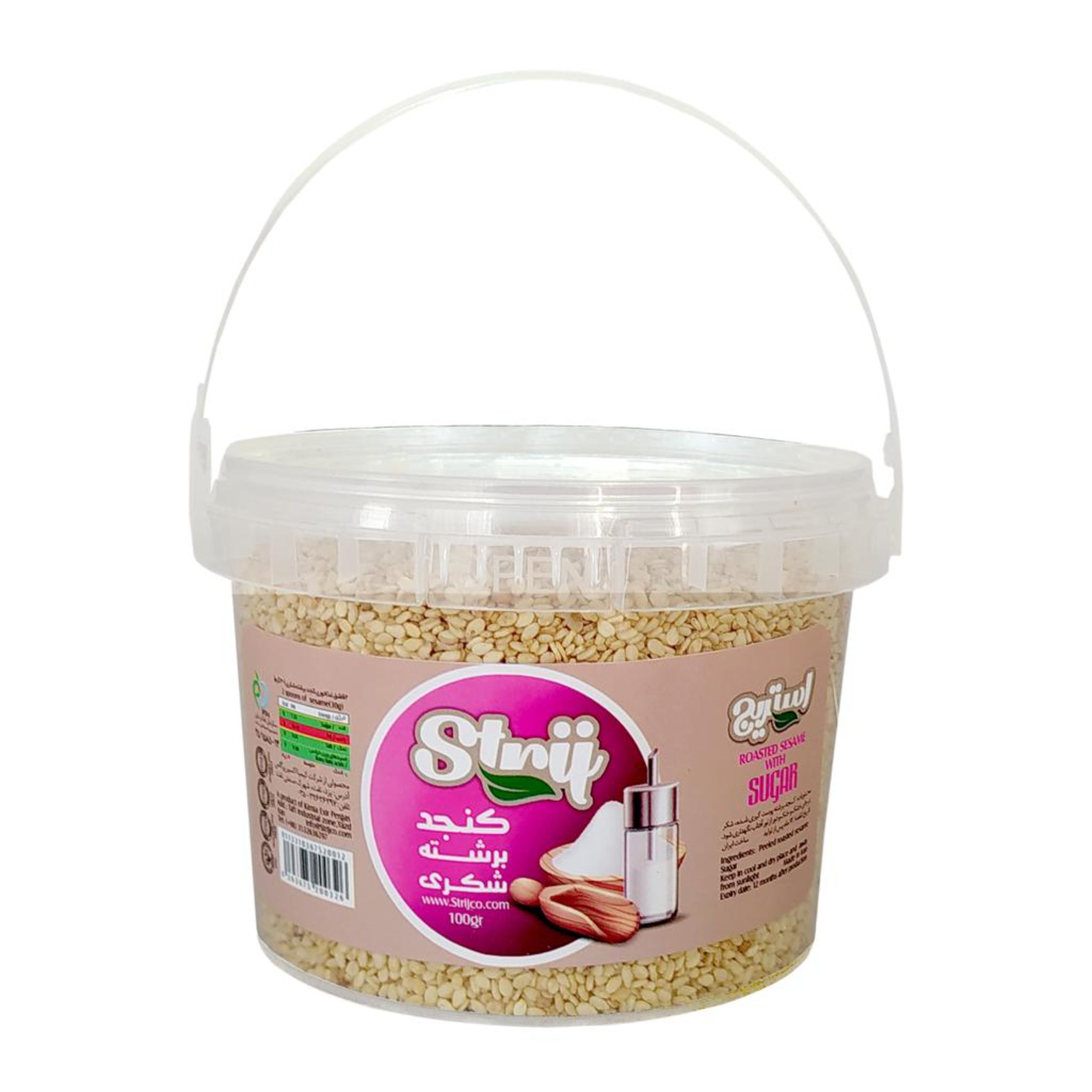 کنجد برشته شکری استریج - وزن 300 گرم