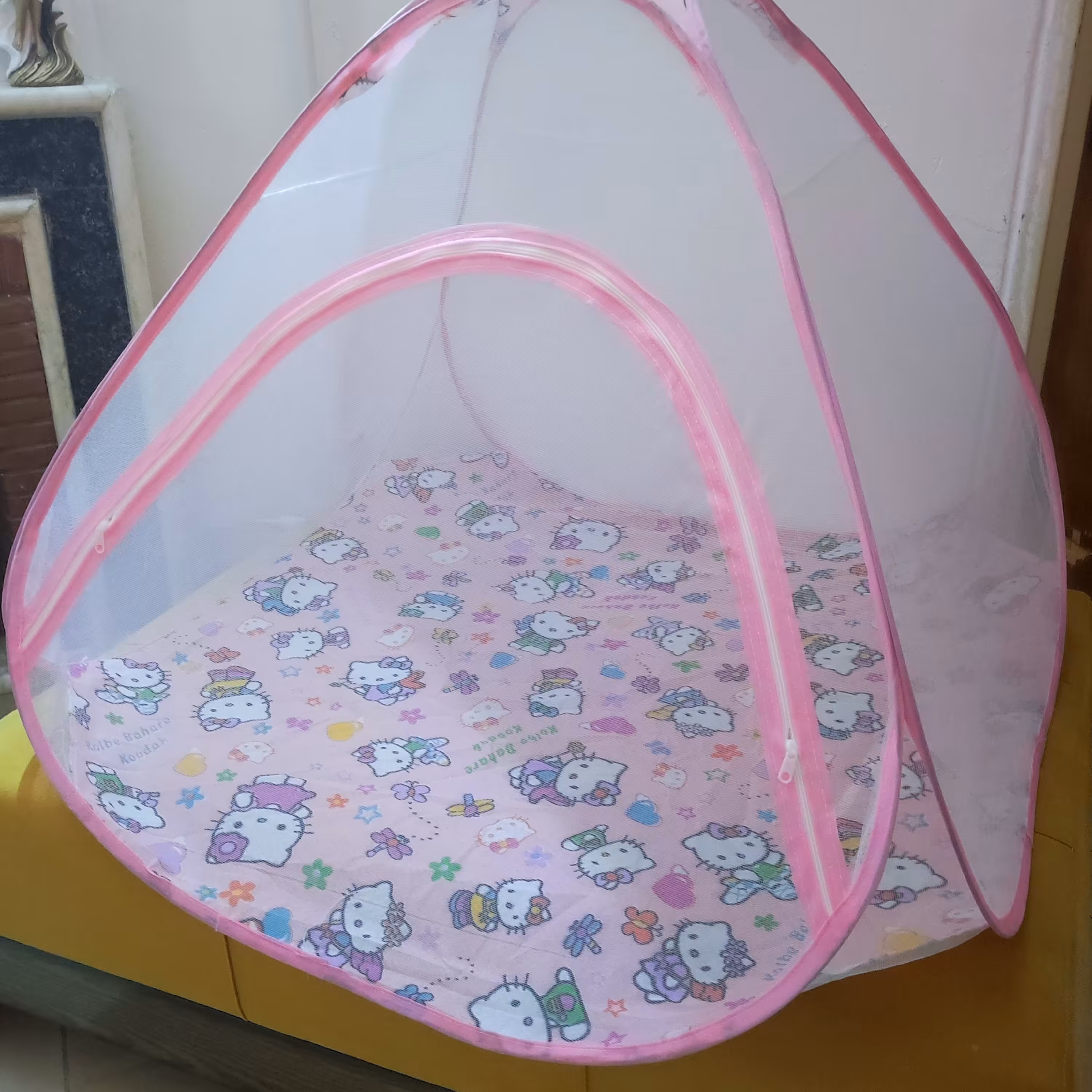 پشه بند کلبه ای عروسکی مدل قصر حریر  سایز کوچک