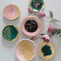 دیوارکوب و هفت سین سفالی طر ح جدید 1402  ضد آب 6 تکه دیوارکوب هم میشه 