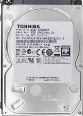 هارد دیسک لپ تاپ 320 گیگابایت توشیبا MQ01ABD032V