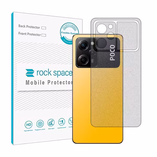 گلس محافظ پشت گوشی شیائومی Poco X5 Pro مدل نانو هیدروژل مات برند راک اسپیس کد25653S