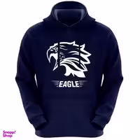 هودی مردانه طرح EAGLE کد F490 رنگ سرمه ای