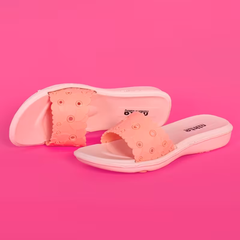 دمپایی زنانه نیکتا کد 2362 گلبهی 