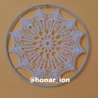 دریم خورشید قلاب بافی با نخ سیلک  بافتی ظریف و تمیز مناسب برای دکور منزل ارسال بصورت پس کرایه