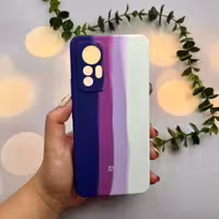 قاب گوشی Xiaomi 12 Lite شیائومی سیلیکونی سورا SORA رنگین کمانی کد 83521