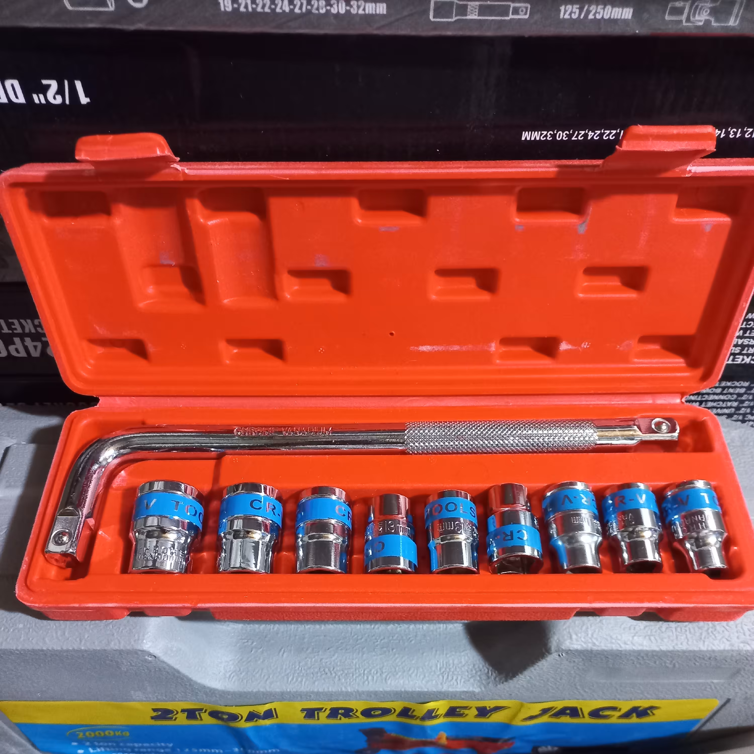 جعبه بکس 10 پارچه کیفیت اعلا درجه یک براق آلیاژ فولاد کروم وانادیوم