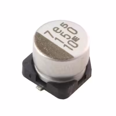 مجموعه 26 عددی خازن SMD الکترولیت 150uF / 10V سایز 6.3x5.3 مارک ELNA