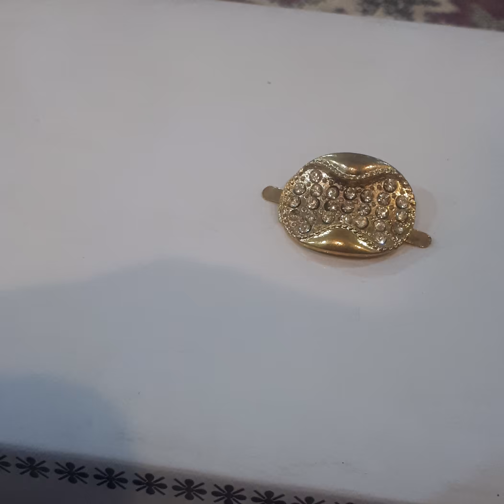 گل کیف و کفش  نگین دار